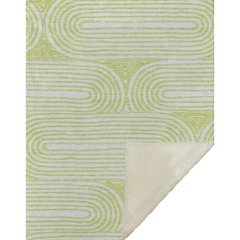 Premium Machine Washable ASB540 Green 50" x 70" Sherpa Throw Blanket
