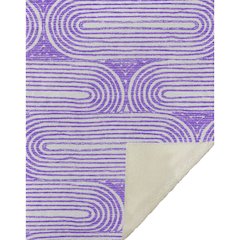 Premium Machine Washable ASB540 Purple 50" x 70" Sherpa Throw Blanket