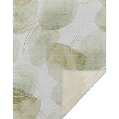 Premium Machine Washable ASB544 Green 50" x 70" Sherpa Throw Blanket