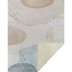 Premium Machine Washable ASB546 Beige 50" x 70" Sherpa Throw Blanket