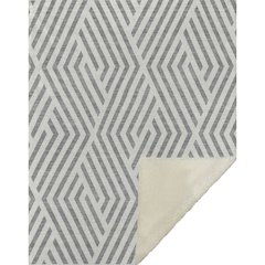 Premium Machine Washable ASB550 Gray 50" x 70" Sherpa Throw Blanket