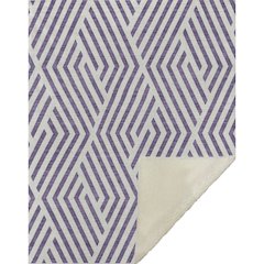 Premium Machine Washable ASB550 Purple 50" x 70" Sherpa Throw Blanket