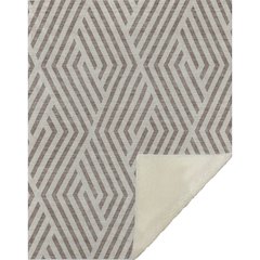 Premium Machine Washable ASB550 Taupe 50" x 70" Sherpa Throw Blanket