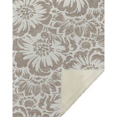 Premium Machine Washable ASB551 Taupe 50" x 70" Sherpa Throw Blanket
