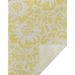 Premium Machine Washable ASB551 Yellow 50" x 70" Sherpa Throw Blanket