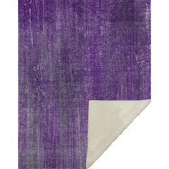 Premium Machine Washable ASB552 Purple 50" x 70" Sherpa Throw Blanket