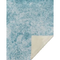 Premium Machine Washable ASB553 Teal 50" x 70" Sherpa Throw Blanket