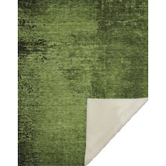 Premium Machine Washable ASB554 Green 50" x 70" Sherpa Throw Blanket