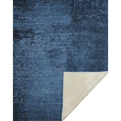 Premium Machine Washable ASB554 Navy 50" x 70" Sherpa Throw Blanket