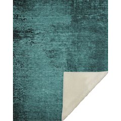 Premium Machine Washable ASB554 Teal 50" x 70" Sherpa Throw Blanket
