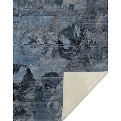 Premium Machine Washable ASB555 Denim 50" x 70" Sherpa Throw Blanket