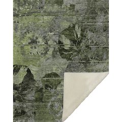 Premium Machine Washable ASB555 Green 50" x 70" Sherpa Throw Blanket