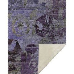 Premium Machine Washable ASB555 Purple 50" x 70" Sherpa Throw Blanket