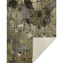 Premium Machine Washable ASB558 Brown 50" x 70" Sherpa Throw Blanket