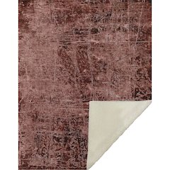 Premium Machine Washable ASB559 Merlot 50" x 70" Sherpa Throw Blanket
