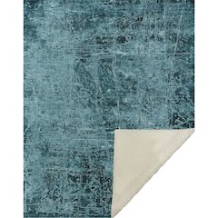 Premium Machine Washable ASB559 Teal 50" x 70" Sherpa Throw Blanket