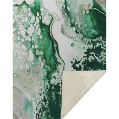 Premium Machine Washable ASB55 Green 50" x 70" Sherpa Throw Blanket