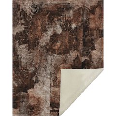 Premium Machine Washable ASB560 Paprika 50" x 70" Sherpa Throw Blanket