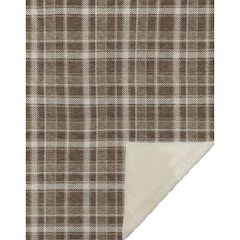 Premium Machine Washable ASB563 Chocolate 50" x 70" Sherpa Throw Blanket