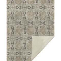 Premium Machine Washable ASB564 Beige 50" x 70" Sherpa Throw Blanket