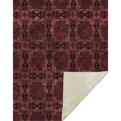 Premium Machine Washable ASB564 Burgundy 50" x 70" Sherpa Throw Blanket
