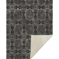 Premium Machine Washable ASB564 Gray 50" x 70" Sherpa Throw Blanket