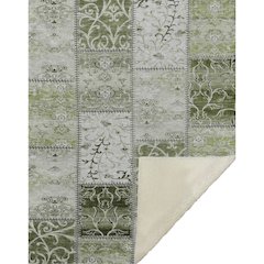 Premium Machine Washable ASB566 Green 50" x 70" Sherpa Throw Blanket