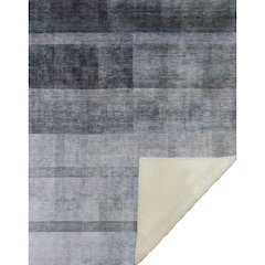Premium Machine Washable ASB568 Navy 50" x 70" Sherpa Throw Blanket