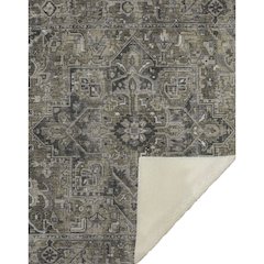 Premium Machine Washable ASB570 Taupe 50" x 70" Sherpa Throw Blanket