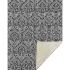 Premium Machine Washable ASB572 Gray 50" x 70" Sherpa Throw Blanket