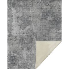 Premium Machine Washable ASB573 Gray 50" x 70" Sherpa Throw Blanket