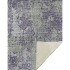 Premium Machine Washable ASB573 Purple 50" x 70" Sherpa Throw Blanket