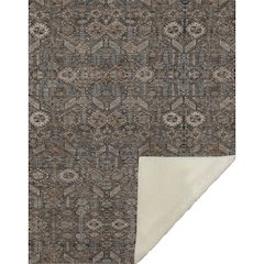 Premium Machine Washable ASB574 Chocolate 50" x 70" Sherpa Throw Blanket