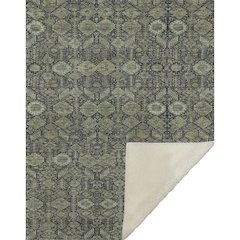 Premium Machine Washable ASB574 Green 50" x 70" Sherpa Throw Blanket