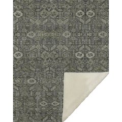 Premium Machine Washable ASB574 Taupe 50" x 70" Sherpa Throw Blanket