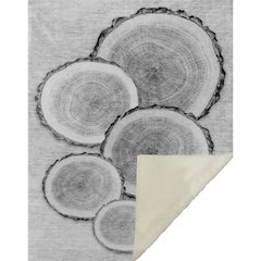 Premium Machine Washable ASB575 Gray 50" x 70" Sherpa Throw Blanket