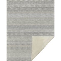 Premium Machine Washable ASB576 Ivory 50" x 70" Sherpa Throw Blanket