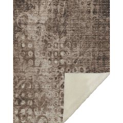 Premium Machine Washable ASB577 Chocolate 50" x 70" Sherpa Throw Blanket