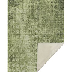 Premium Machine Washable ASB577 Olive 50" x 70" Sherpa Throw Blanket