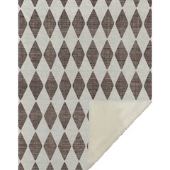 Premium Machine Washable ASB578 Brown 50" x 70" Sherpa Throw Blanket