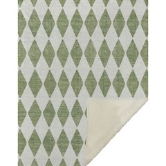 Premium Machine Washable ASB578 Green 50" x 70" Sherpa Throw Blanket