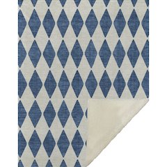 Premium Machine Washable ASB578 Navy 50" x 70" Sherpa Throw Blanket
