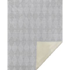 Premium Machine Washable ASB578 Pewter 50" x 70" Sherpa Throw Blanket