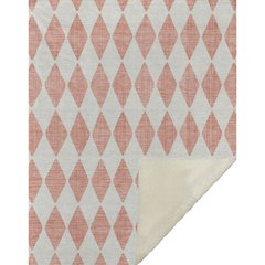Premium Machine Washable ASB578 Salmon 50" x 70" Sherpa Throw Blanket