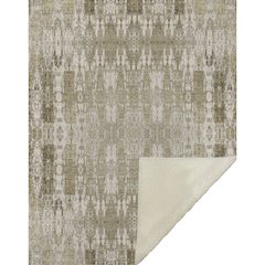 Premium Machine Washable ASB580 Beige 50" x 70" Sherpa Throw Blanket