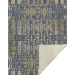 Premium Machine Washable ASB580 Blue 50" x 70" Sherpa Throw Blanket