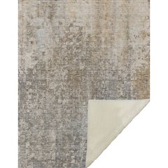 Premium Machine Washable ASB581 Beige 50" x 70" Sherpa Throw Blanket