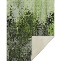 Premium Machine Washable ASB581 Green 50" x 70" Sherpa Throw Blanket