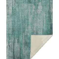Premium Machine Washable ASB582 Teal 50" x 70" Sherpa Throw Blanket