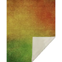 Premium Machine Washable ASB583 Terracotta 50" x 70" Sherpa Throw Blanket